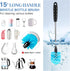 Water Bottle Brush Set, Long Handle 3-in-1 Stainless Steel Water Bottle Scrubbing Brush, Cleaning For Narrow Neck Bottles, Sport Bottles, Baby Bot...