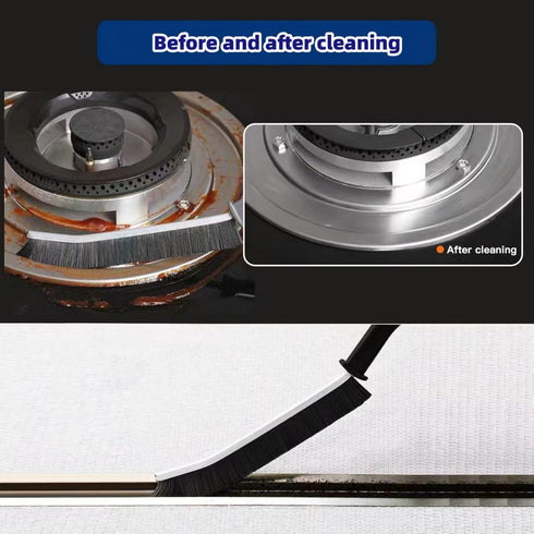 Crevice Cleaning Brush,Hard Bristle Crevice Cleaning Brush,Crevice Cleaning Tool is Effective to Clean The Small Gap of Kitchen, tolilet and Windo...