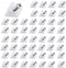 120 Pcs Drawer Wedges Drawer Bottom Repair Fixing Mending Wedges with Screws, Plastic Angle Code Bracket Fasteners, Drawer Reinforcement Repair Ki...
