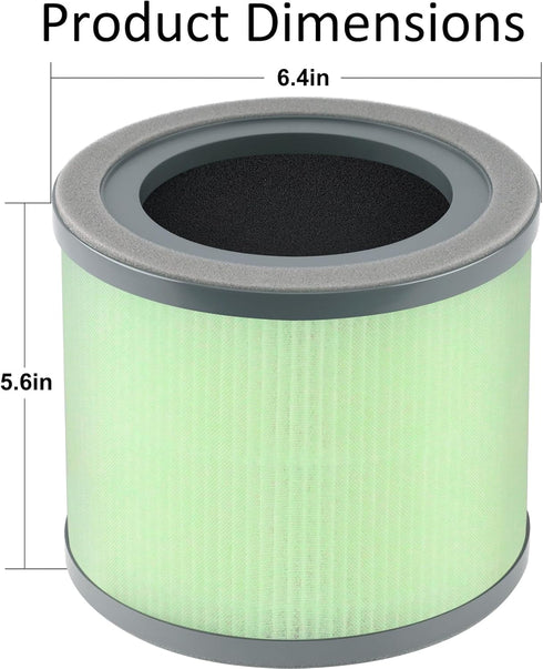 TR-8080 Replacement Filter compatible with Dreamegg TR-8080 Air Clean Puri-fier, 4-in-1 Filtration with True HEPA Filter?1Pack...