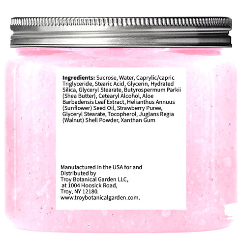 Strawberry Ice Cream Sugar Scrub 10 oz - Pack of 1, Natural Strawberry Formula - Deliciously Fragrant, Refreshing, and Skin-Polishing Care - The B...
