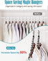 Smartor Hangers Space Saving - Plastic, 10 Pack Magic Hangers, Closet Organizers and Storage for Clothes Organizer, Hanger Organizer, Closet Hange...