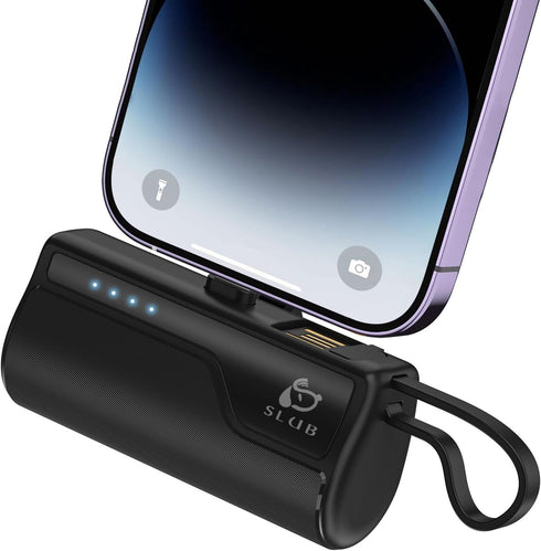 iPhone Portable Charger 5000mAh, Mini Power Bank Battery Pack Phone Backup Charger, Small Portable Charger Compatible with iPhone 14/13/ 12/11/ XS...