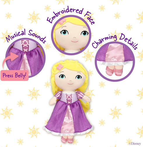 KIDS PREFERRED Disney Baby - Rapunzel 12" Plush Doll with Musical Sounds - Tangled Collectable Stuffed Animal for Babies, Toddlers and Kids...