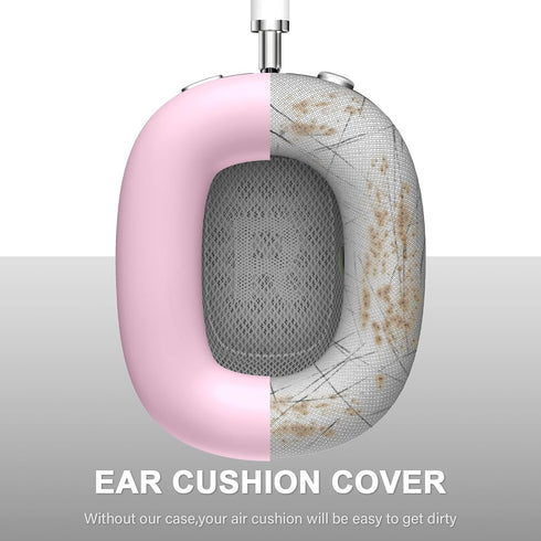 Silicone Case Cover for AirPods Max Case, Anti-Scratch Ear Pad Case Cover/Ear Cups Cover/Headband Cover for AirPods Max,Accessories Soft Silicone ...