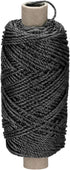 MECCANIXITY Twisted Mason Line Nylon Twine String Cord Black 100M/109 Yard 2.5MM Dia for Netting, Landscaping, Home Improvement, DIY Projects, Cra...