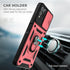 for T-Mobile REVVL 6 Pro 5G Case, T-Mobile REVVL 6X Pro Case with Slide Camera Cover and 2pcs HD Screen Protector, 360° Rotation Ring Kickstand [M...
