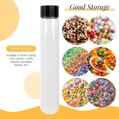 30ml Glass Clear Test Tubes with Screw Caps and Plastic Stoppers, 22 x 120mm Liquid Small Leak-Proof Glass Test Tubes, 12PCS...