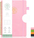 ALLTREE Spiral Dot Grid Notebook Journal Dotted Paper Notebook Hardcover Spiral Notebook Twin Wire Spiral Bound Notebook with Pen Loop Pocket Stic...