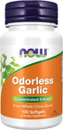 NOW Supplements, Odorless Garlic (Allium sativum), Concentrated Extract, 100 Softgels...
