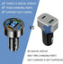 66W Fast Car Charger,4 Ports Cigarette Lighter USB Charger with LED Voltmeter,QC3.0/Super Port Car Charger Adapter Fast Charging,Compatible with A...
