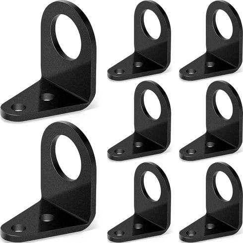 Therwen 8 Pcs 3/16" Mounting Hole Brake Bolt on Type Brake Line Tabs Mounting Tabs 90 Degree Brake Line Adapter Weld...