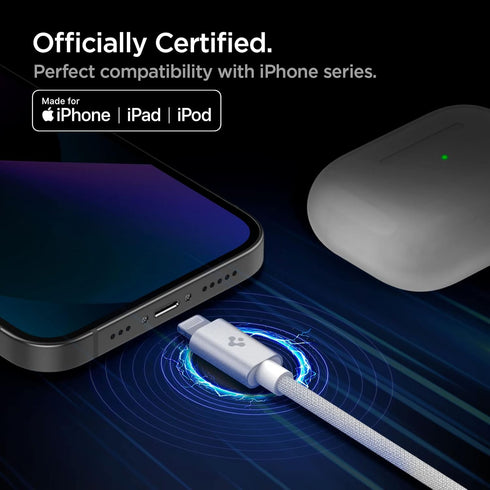 Spigen ArcWire USB C to Lightning Cable 6.6ft MFi Certified PD Charger Fast Charging Compatible with iPhone 14 13 12 Plus Pro Max Mini 11 SE 2020 ...