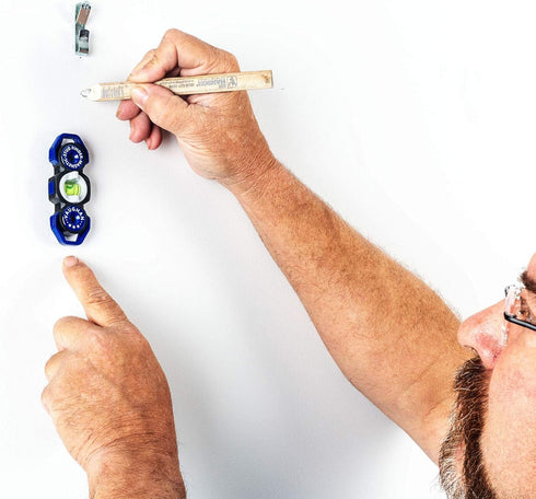 Vaughan Magnetic Stud Finder Leveler, Locate Screws, Nails, Metal Studs with Magnet, Level Tool, Drywall, Plaster, Blue - 050044...