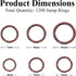 Mandala Crafts Small Jump Rings for Jewelry Making – Metal Jump Rings for Crafts – Jump Ring Jewelry O Rings Antique Copper Jump Ring Kit 4mm 5mm ...