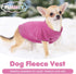 FUAMEY Dog Fleece Vest,Warm Sweatshirt Puppy Stretchy Sweater Pullover Dog Turtleneck Coat Dog Winter Jacket with Leash Hole, Dachshund Sweaters Y...