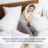 Phantoscope 18x18 Pillow Insert - Throw Pillow Insert with 100% Cotton Cover - 18 Inch Square Form Microfiber Pillow Sham Stuffer - Couch Cushion ...