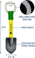 JOHN DEERE DOG TUG TOY. SHOVEL Shaped Toy with inner Squeaker. TOUGH, STURDY PET TOY with John Deere Logo. BEST DOG DIGGING TOY for DOG OWNERS, Fa...