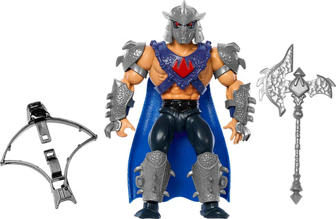 Masters of the Universe Origins Turtles of Grayskull Shredder Action Figure Toy, 16 Articulations, TMNT & MOTU Crossover Villain...