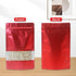 50 Pieces Smell Proof Red 6.3 * 9.4 In Resealable Matte Metallic Ziplock Bags, Stand Up Food Storage Bags with Window, Foil Pouch Sealable Bags fo...