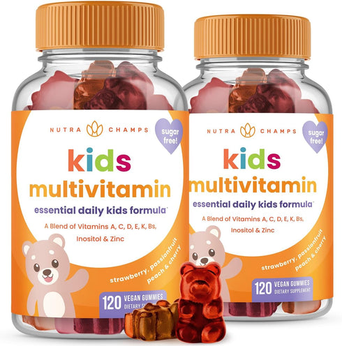 Kids Multivitamin Gummies | Multivitamin for Kids | 120 Gummy Vitamins for Kids (2 Pack) | Sugar Free Kids Vitamins Gummy Multivitamin | Vegan & N...