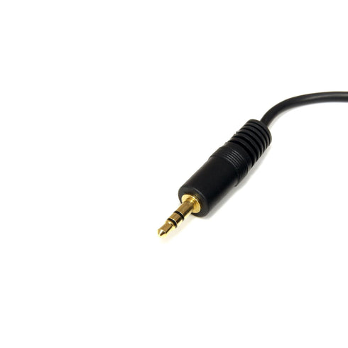 StarTech.com 6 ft. (1.8 m) 3.5mm Audio Cable - 3.5mm Audio Cable - Gold Plated Connectors - Male/Male - Aux Cable (MU6MM) Black...