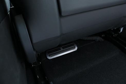 Tesla Model 3 updated rear seat air vent mask, snap fit installation of rear seat air conditioning vent grille protector, compatible with Tesla Mo...
