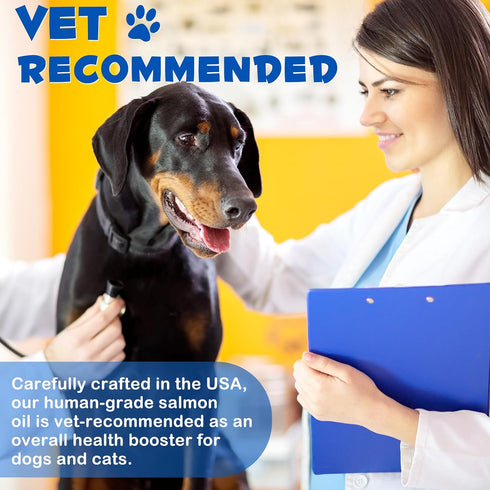 Omega-3 Pet, Salmon Oil Soft Gels for Dogs and Cats (120pcs)- Skin and Coat Health Supplement with EPA & DHA Fatty Acids, Omega-3 Fish Oil Pills T...