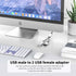 USB Splitter, USB A Male to 2 Female USB Extension Cable, 4Ft Long USB Y Splitter Support Charging and Data Transfer for Printer/USB Keyboard/Flas...