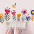 Flowers Wall Decals for Girls Bedroom - Children DIY Wall Art Stickers for Classroom, Nursery, playroom - Preschool Floral Peel and Stick Decor...