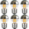 Half Chrome Light Bulb 4W Dimmable G45 Silver Mirror Reflected Light 40W Equivalent Warm White 2700K Silver Tipped Mirror Light Bulb E26 Base Deco...