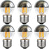 Half Chrome Light Bulb 4W Dimmable G45 Silver Mirror Reflected Light 40W Equivalent Warm White 2700K Silver Tipped Mirror Light Bulb E26 Base Deco...