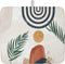 Kitchen Drying Mat for Counter Medieval Boho Tropical Leaf Absorbent Dish Mats Foldable Microfiber Drainer Pad Khaki Orange Mid Century Geometric ...
