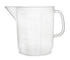 EISCO Plastic Pitcher, 2000mL (2L) - Short Form, Euro Design - Molded Graduations - Chemical Resistant & Autoclavable Polypropylene - Measuring Ju...