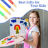 Prasacco 4 Piece Kids Paint Brushes, Jumbo Children's Paintbrushes Artist Paint Brushes with Easy to Hold Handles Grip Toddler Tempera Paint Brush...