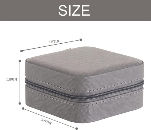 KElofoN Travel jewelry case Travel jewelry box Travel Jewelry Organizer Small Jewelry Organizer Box for Girls Women with Mirror(Grey)...