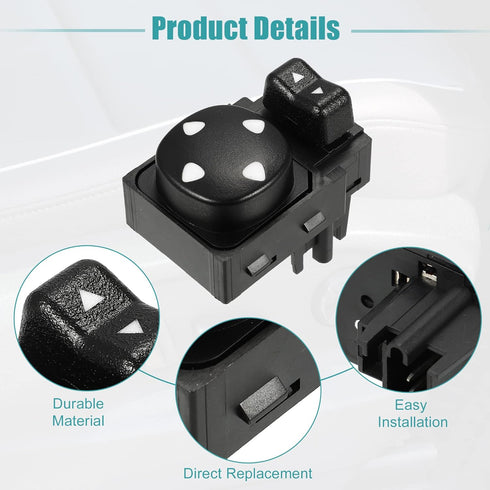 ACROPIX Car Power Rear View Mirror Switch Remote Control Fit for Chevrolet Impala - Pack of 1 Black...