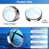 2024 New Upgrade Blind Spot Mirrors, Round 360°Convex Car Mirror Rear View with Border, Silver Wide Angle Side Mirror Car Exterior Accessories for...