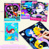 BAOXUE Scratch Art for Kids, Mermaids Black Rainbow Scratch Paper Set-Arts and Crafts & Supplies, DIY Activity & Party Games, Mermaid Toys Gifts f...