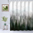 RosieLily Mountain Shower Curtain Misty Forest Tree Foggy Shower Curtain for Bathroom with Hooks Cool Nature Scenery Landscape Bathtub Decor 60 in...