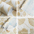 16.1"x118"Peel and Stick Wallpaper Boho White and Gold Wallpaper Leaf Textured Vintage Wallpaper Self Adhesive Wallpaper Removable Wallpaper Vinyl...