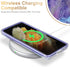Esdot for Samsung Galaxy S21 Ultra Case,Military Grade Passing 21ft Drop Test,Rugged Cover with Fashionable Purple Opal Marble Designs for Women G...