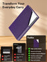Padike Business Card Holder, Upgraded Leather Business Card Case Pocket Card Holders for Men or Women, Metal Slim Name Card Holder RFID Blocking B...