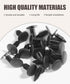 50PCS Bumper Clips,Retainer Clips,Body Clips Automotive,Car Accessories Nylon Bumper Fastener Rivet Clips,Car Clip Rivet Retainer Bumper Shield Re...