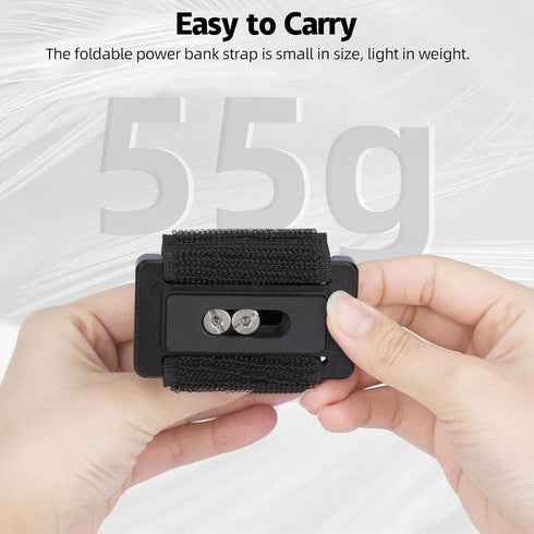 Nitze Power Bank Strap, Power Bank Holder, Power Bank Mount with 1/4" Screws for Camera and Monitor Rigs - N22-C1......