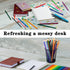Gwybkq Pencil Holder 6 Packs for Desk Mesh Pen Cups Metal Pencil Holder Desk Organizers and Storage...