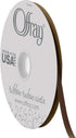 Offray 1/4" Wide Double Face Satin Ribbon, 100 Yards, Brown...