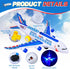 Airplane Toys for Toddlers, Musical Plane Toy for Toddlers, Bump & Go Action Airplanes Toy with Flashing Lights & Sounds, Christmas Birthday Gift ...