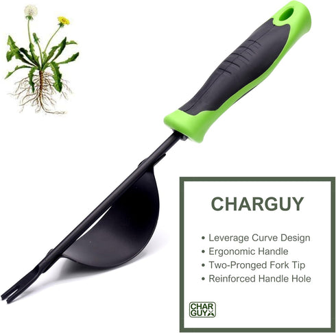 Weeding Tool, Heavy-Duty Weeder, Leverage Design Weed Puller Tool Removal and Deep Digging, Ergonomic Handle and Two-Pronged V-Shaped Fork...