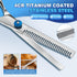 5 in 1 Professional Dog Grooming Scissors, 4CR Stainless Steel Set, Grooming Scissors for Dogs with Safety Round Tip, Upgraded Heavy Duty Titanium...